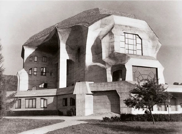The second Goetheanum from the northwest