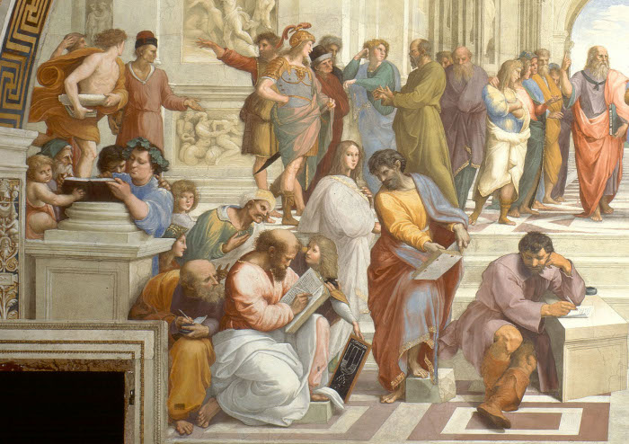 Raphael, The School of Athens, left half