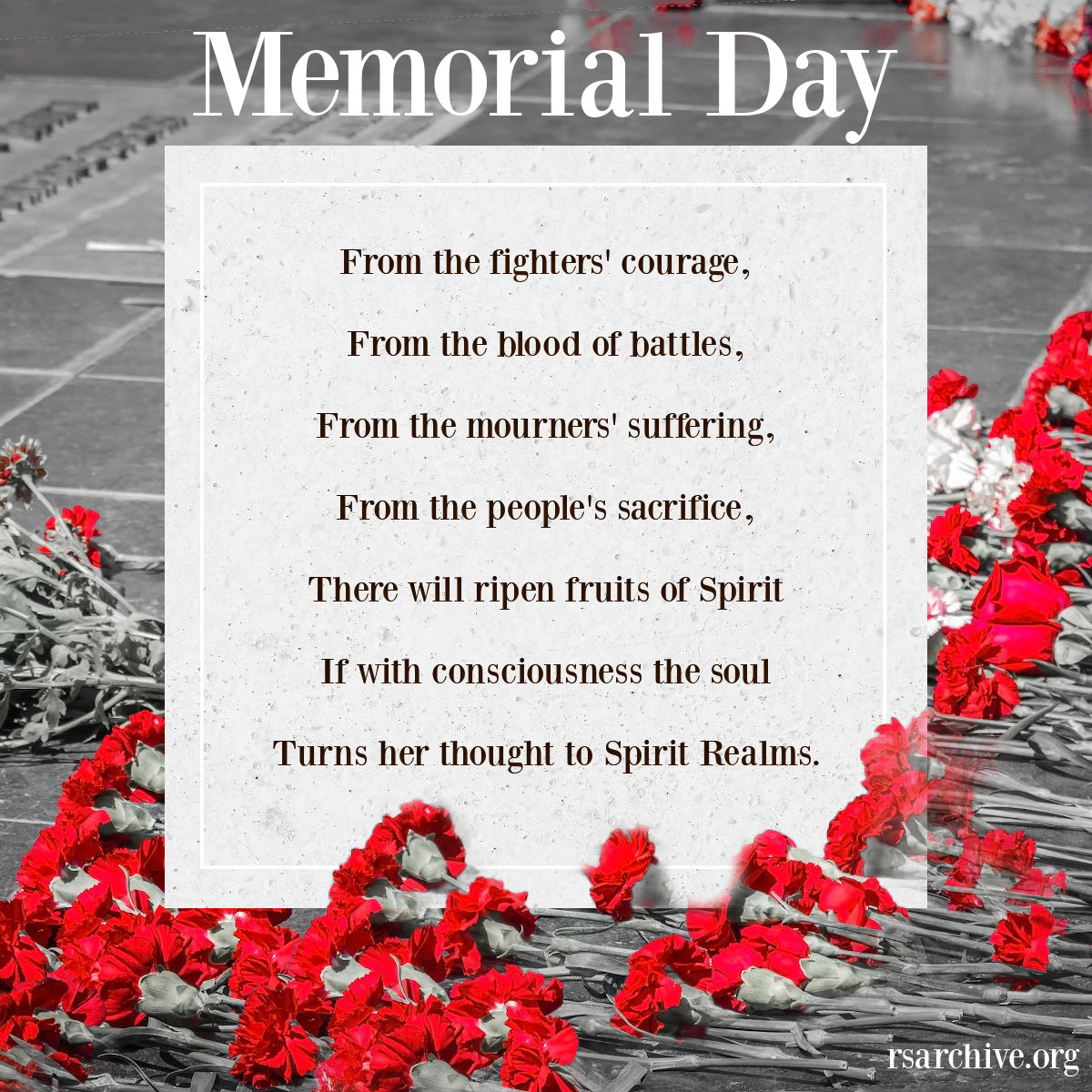 Memorial Day Verse
